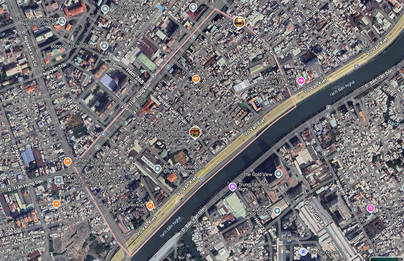 Bản đồ quy hoạch phường Cầu Kho quận 1 trên Google Maps