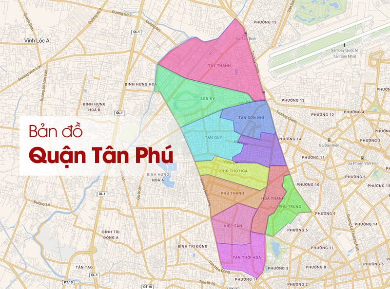 Bản đồ quy hoạch quận Tân Phú mới nhất