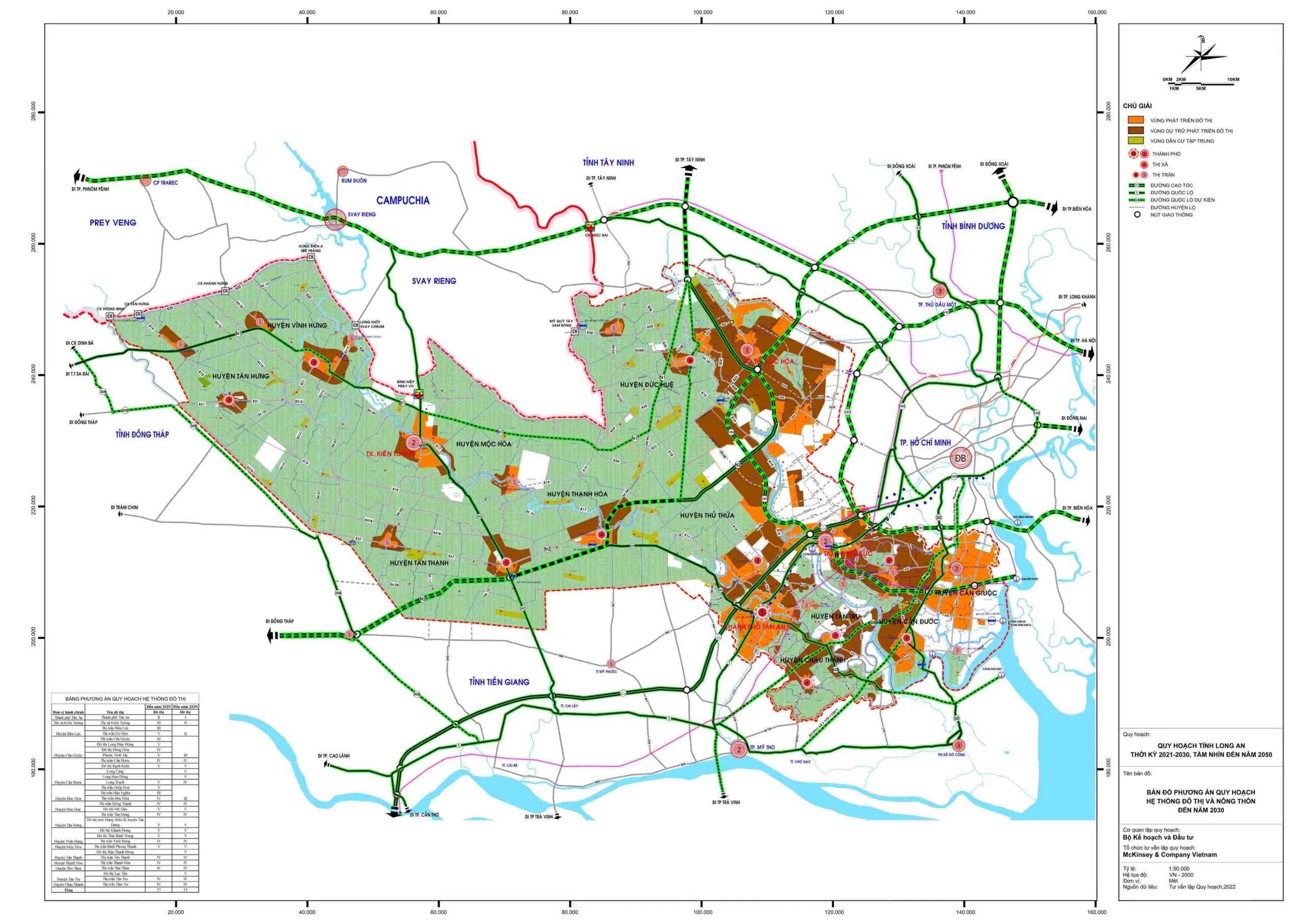 Chi tiết quy hoạch Long An thời kỳ 2021-2030, tầm nhìn đến năm 2050