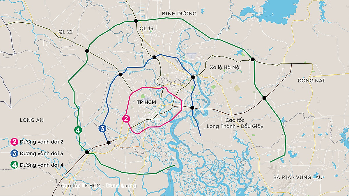 Đường Vành Đai 4 tuyến Long An