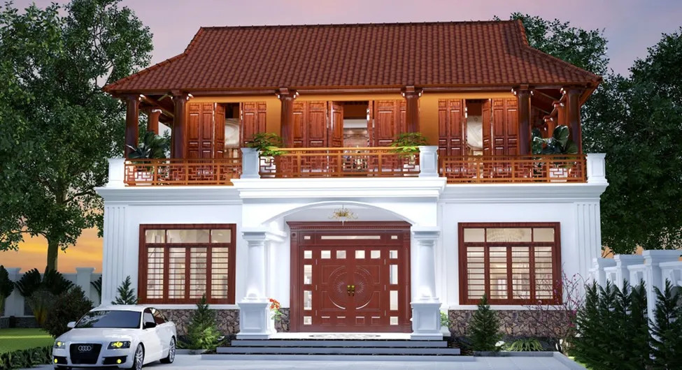 Mẫu thiết kế nhà ba gian hiện đại