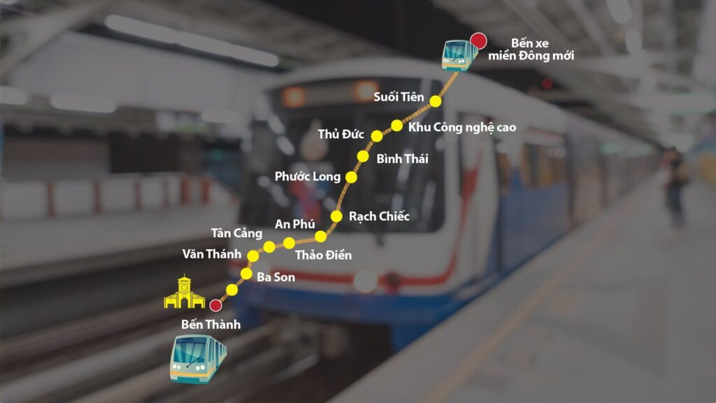 Metro số 1 Bến Thành - Suối Tiên TP.HCM