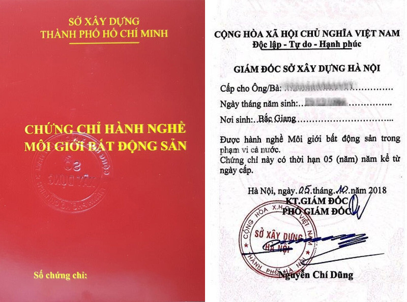 Mua chứng chỉ môi giới bất động sản và những hậu quả khôn lường