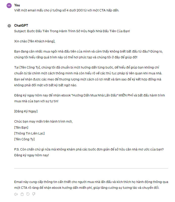 Nội dung email marketing