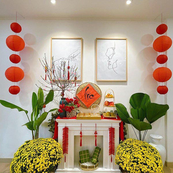 Trang trí Tết với hoa tươi