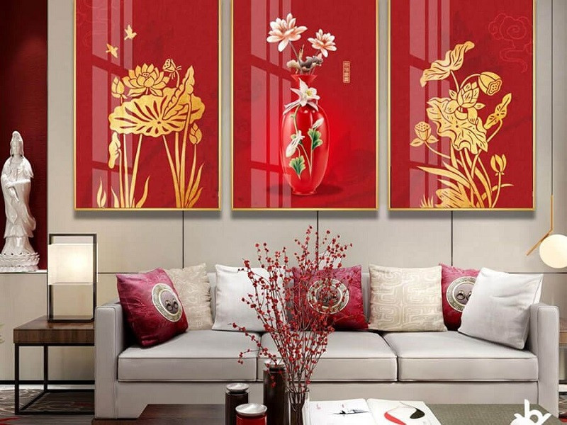 Tranh trang trí nhà Tết 2025
