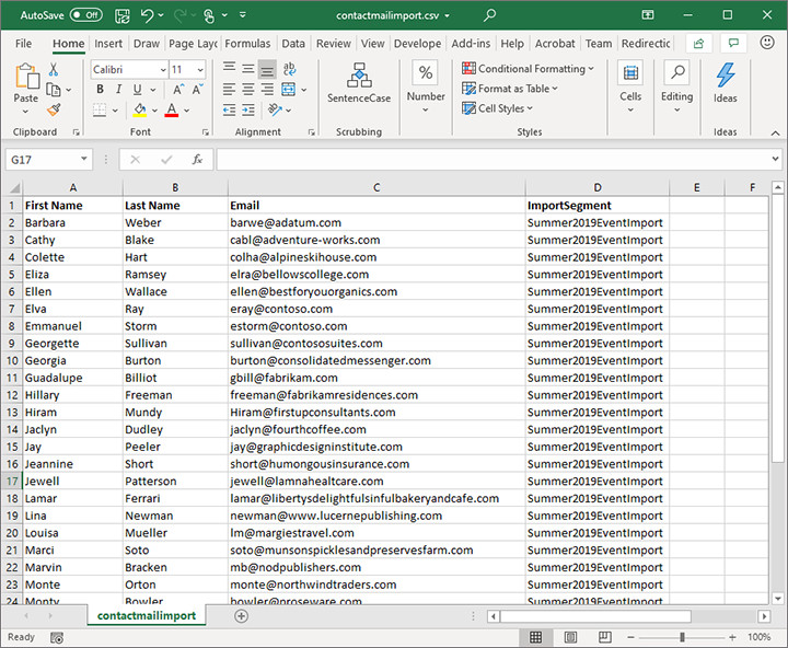 Xây dựng danh sách email khách hàng